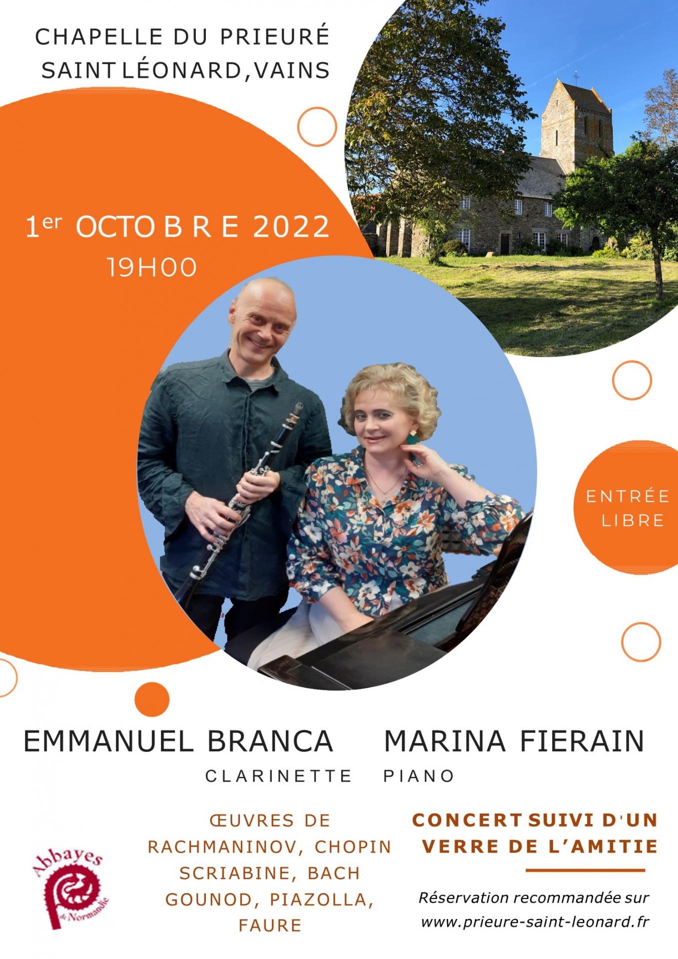 2022 09 15 affiche concert marina emmanuel 01 10 2022