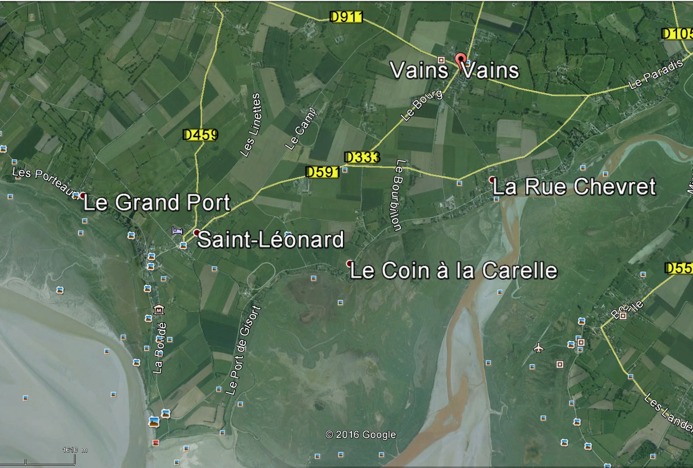 Vue satel google earth